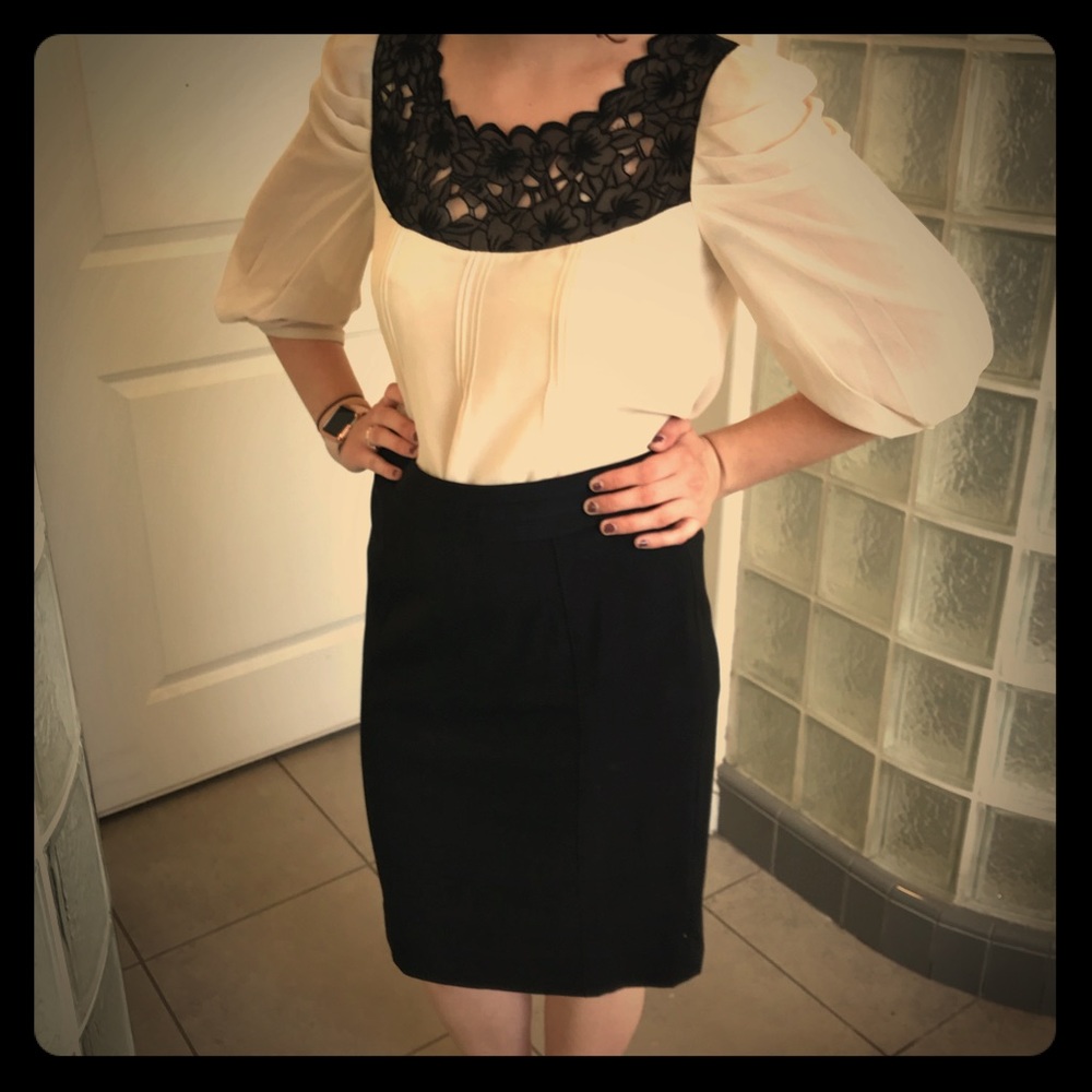 WHBM Black Skirt